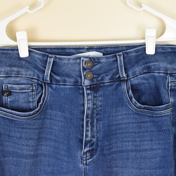 KanCan Cinthia Y2K High Rise Wide Leg Super Flare Medium Wash Denim Jeans  11/29 - Picture 4 of 9